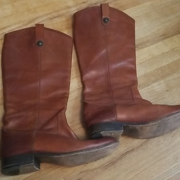Frye Shoes - Frye Melissa Leather Boots sz 7.5 extended calf